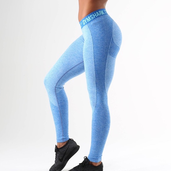 Gymshark Pants - GYMSHARK flex leggings blue marine marl leggings